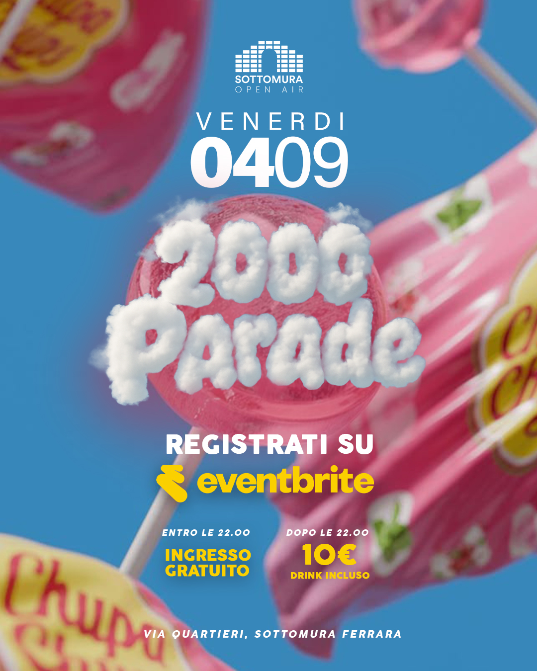 2000 Parade, il Festival Anni 2000 al Sottomura Open Air Ferrara