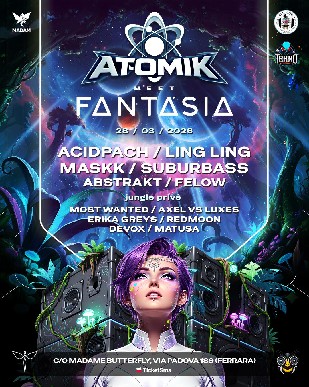 ATOMIK meet Fantàsia Festival – Teaser Party – 28 Marzo 2026 – MaDaM Ferrara