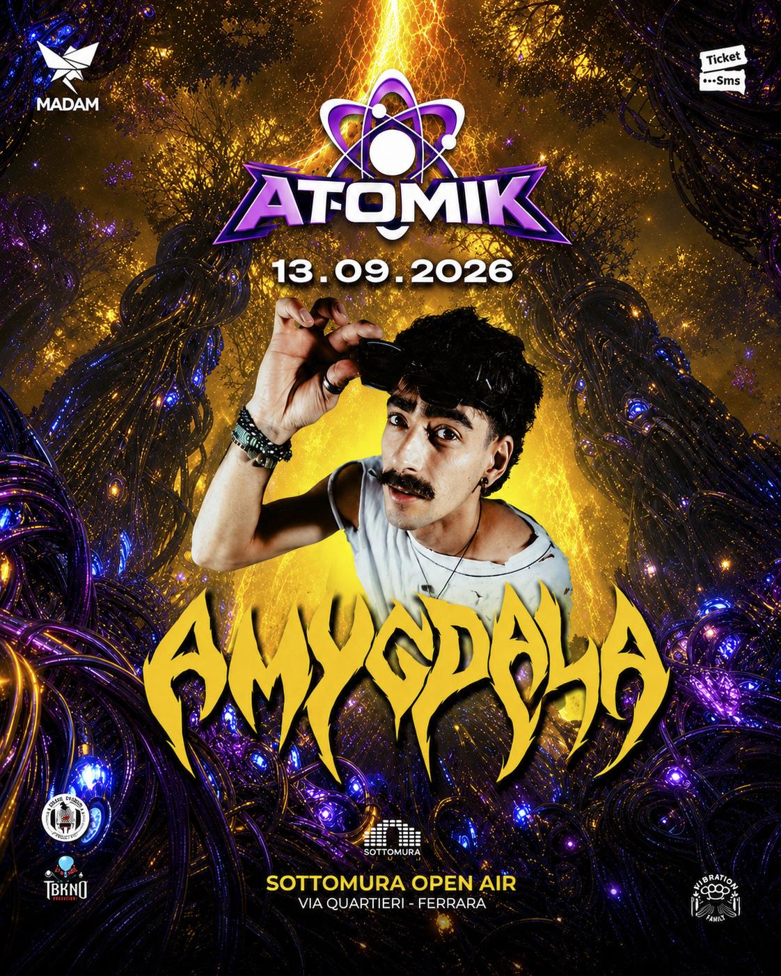 Amygdala al Sottomura Open Air Ferrara il 13 settembre 2026