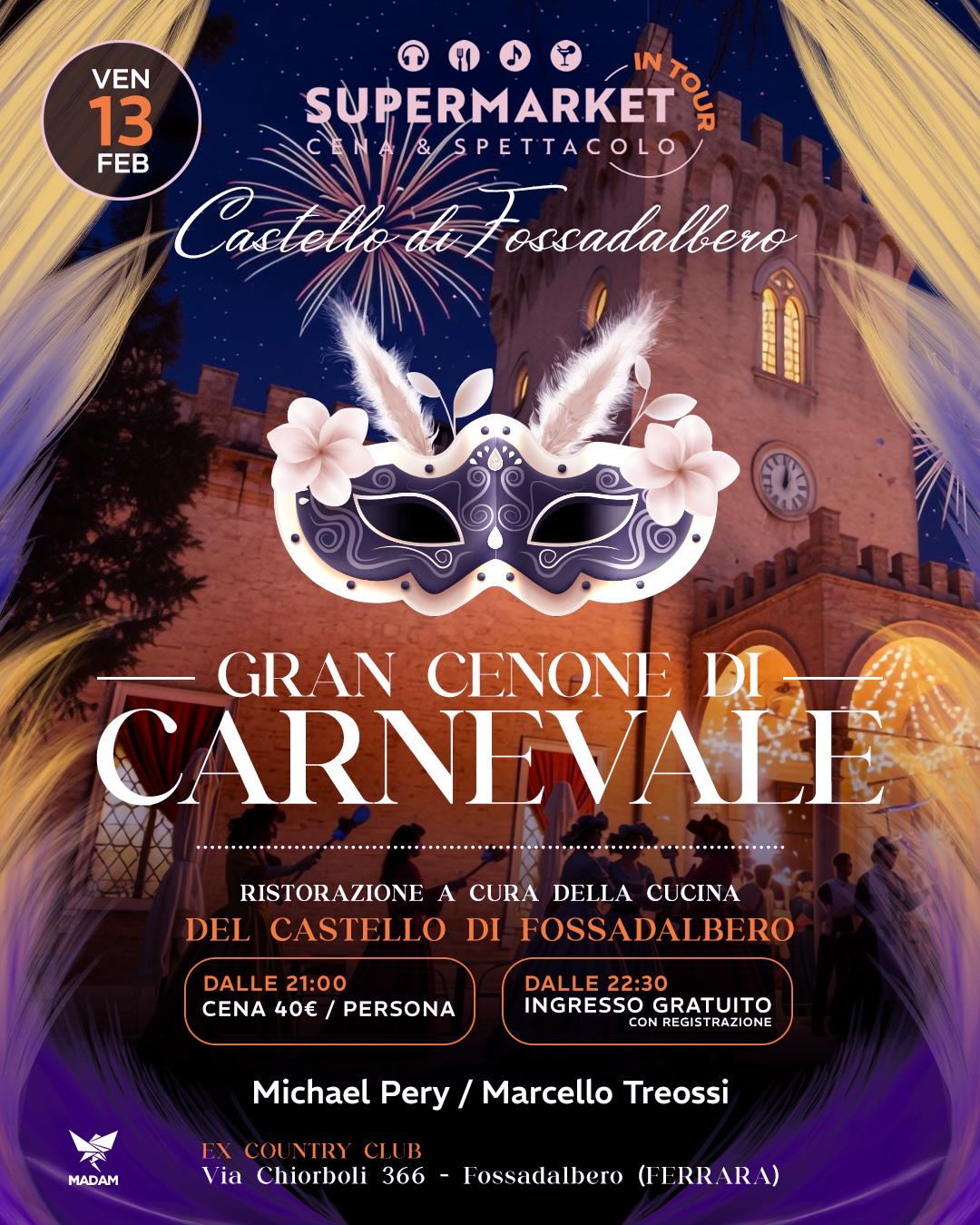 Carnevale al Castello di Fossadalbero – 13 febbraio 2026 – SuperMarket in Tour