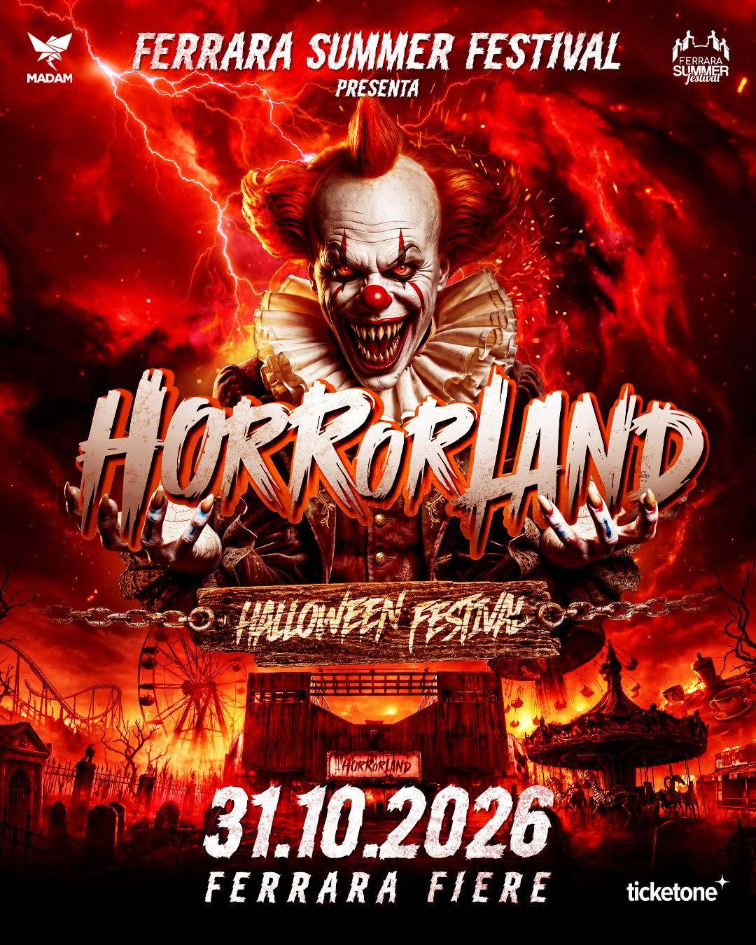 Horrorland Halloween Festival 2026 a Ferrara Fiere