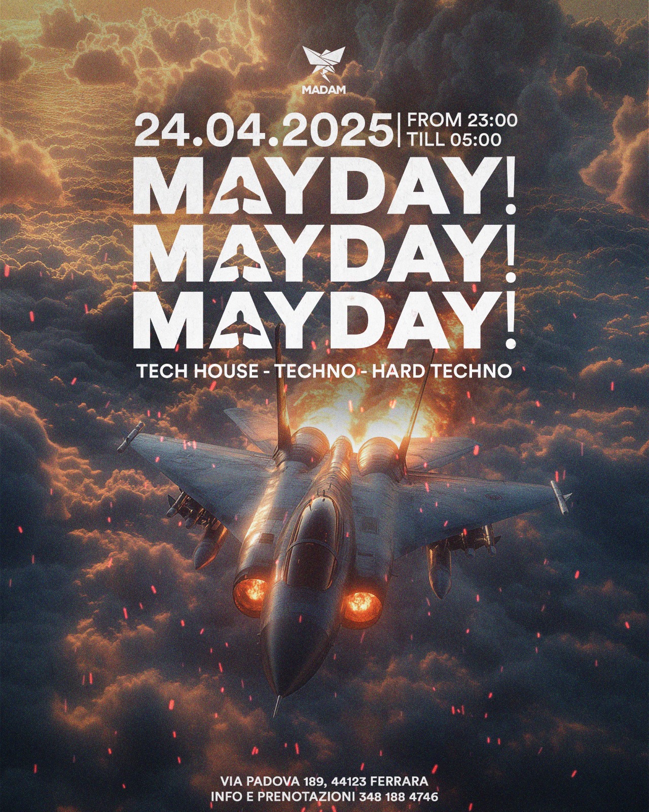 MAYDAY giovedì 24 aprile 2025 al MaDaMe Butterfly