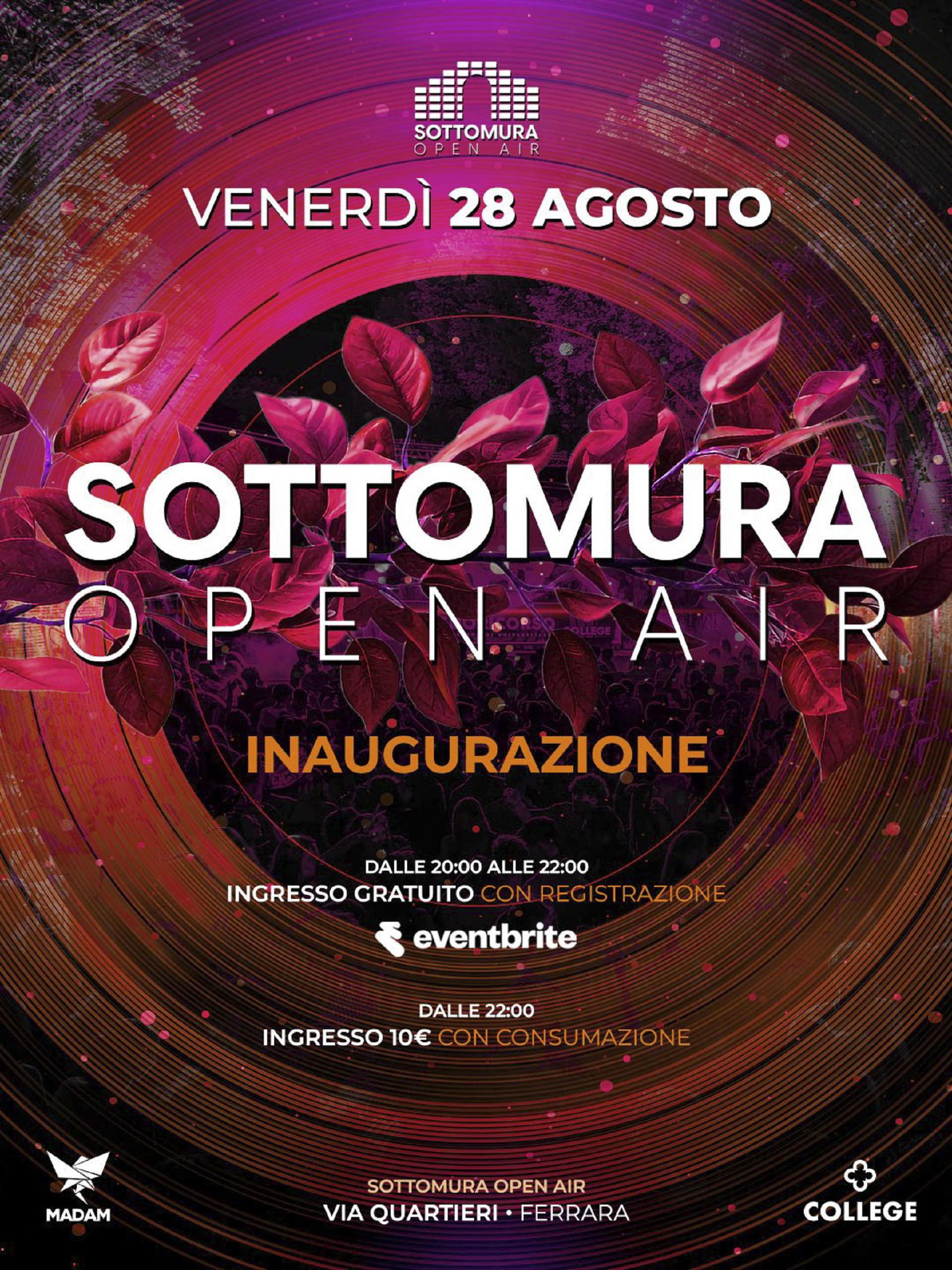 Inaugurazione Sottomura Open Air Festival Ferrara